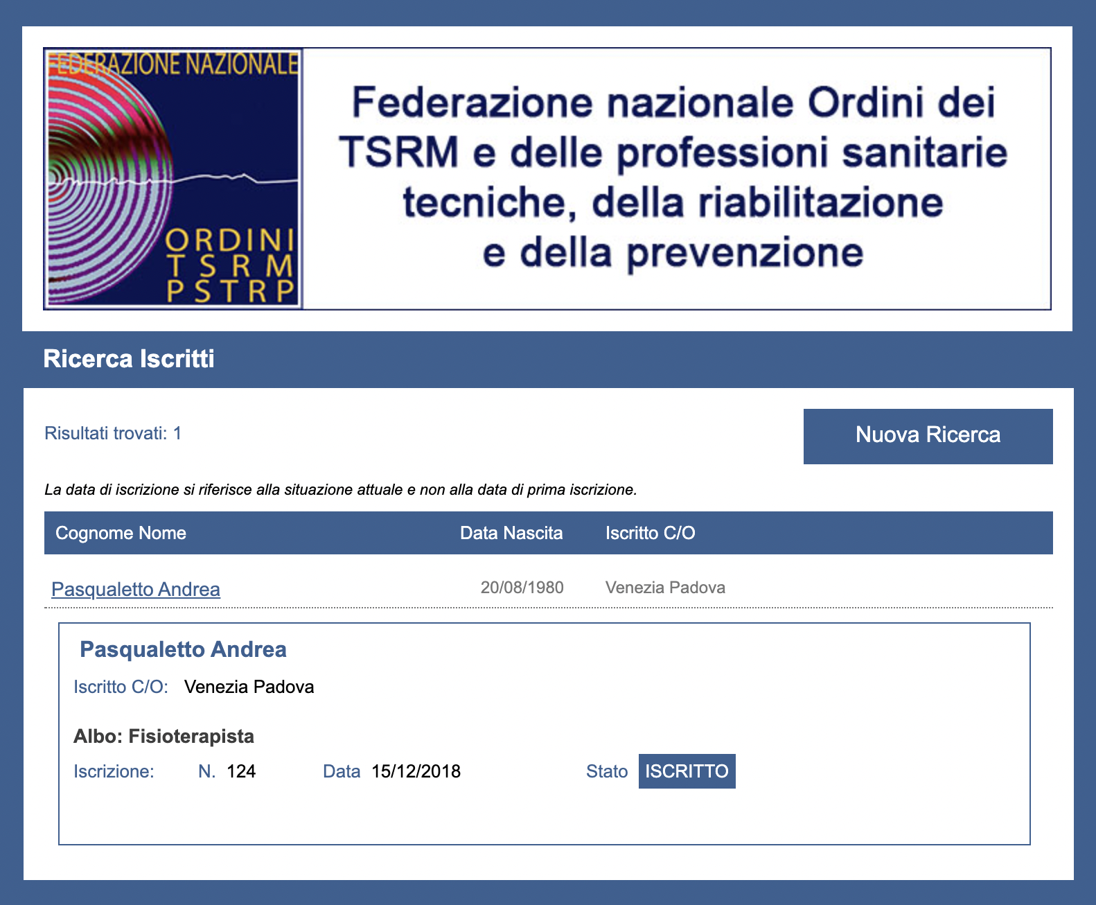 Albo Professionale - Pasqualetto Andrea